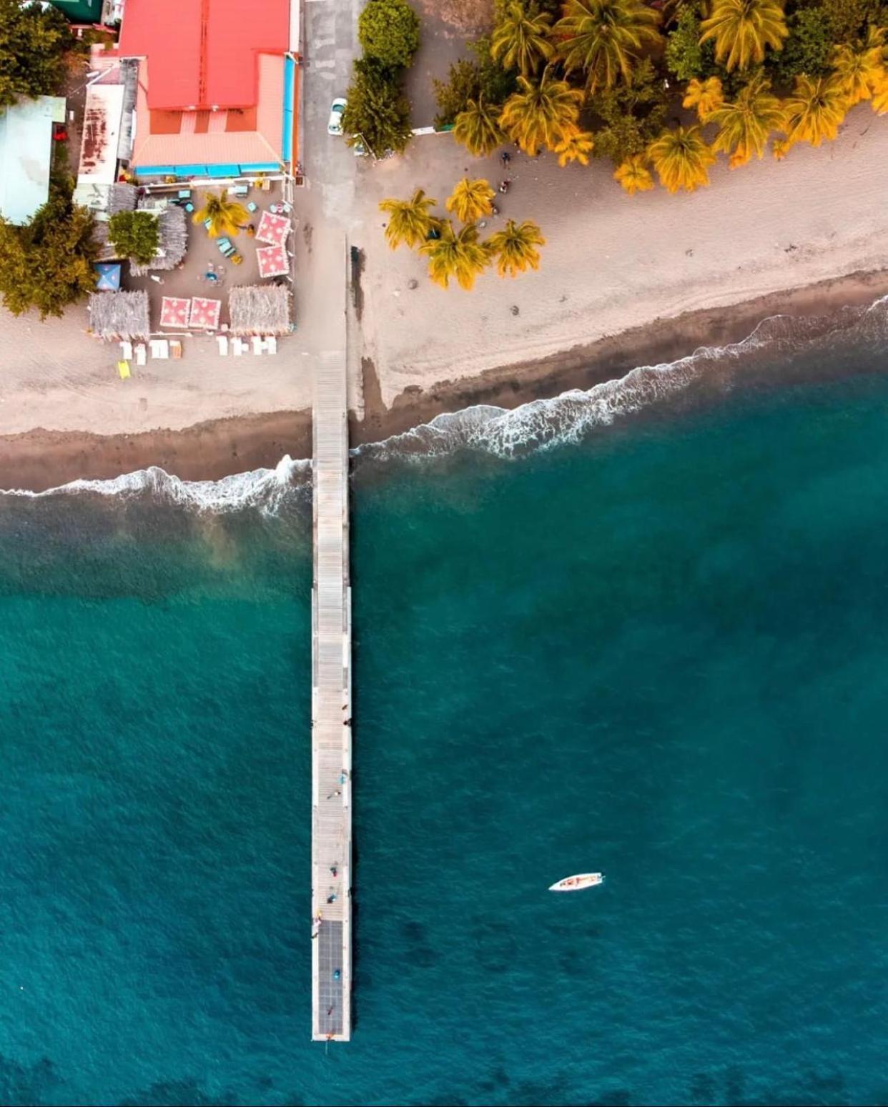 Bas de villa Vacances Océan Le Carbet Esterno foto